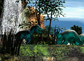 Dinosaur Battle 1